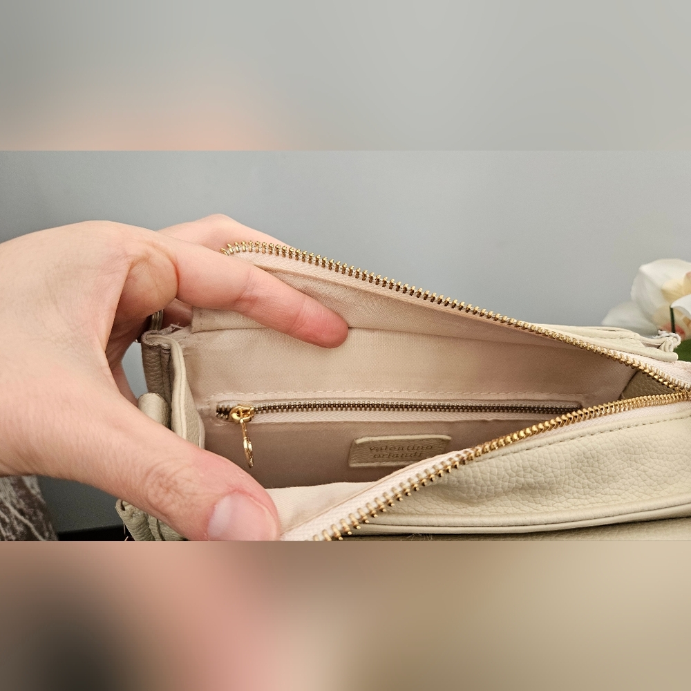 Valentino Orlandi Elegant Cream Crossbody Bag Set - Picture 4 of 7